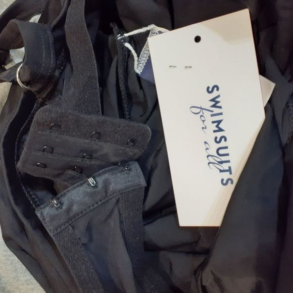 Swimsuits For All Tie Front Underwire Tankini Top 10DD/F or 20F/G NWT - Picture 2 of 14